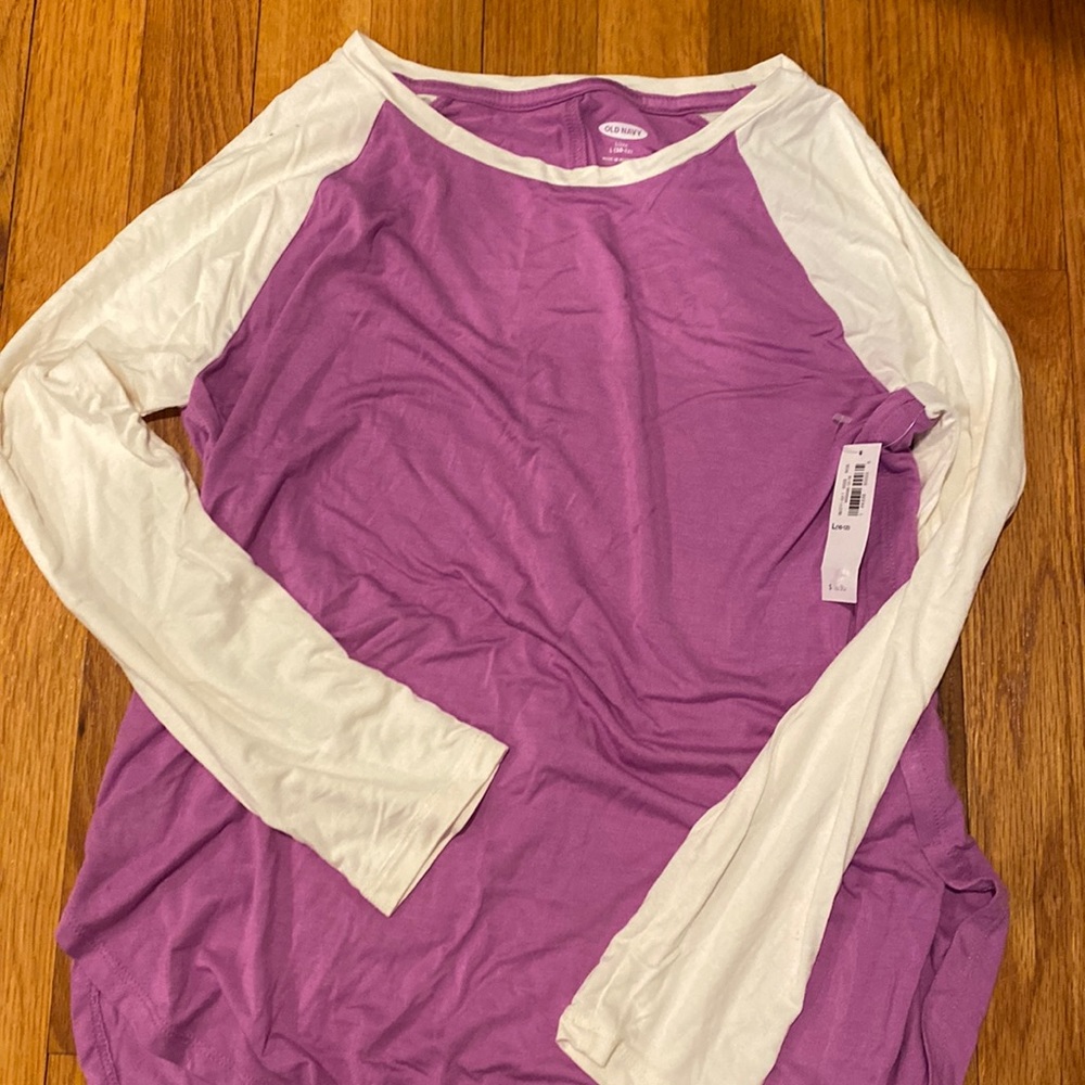 Flowy block color old navy long sleeve top